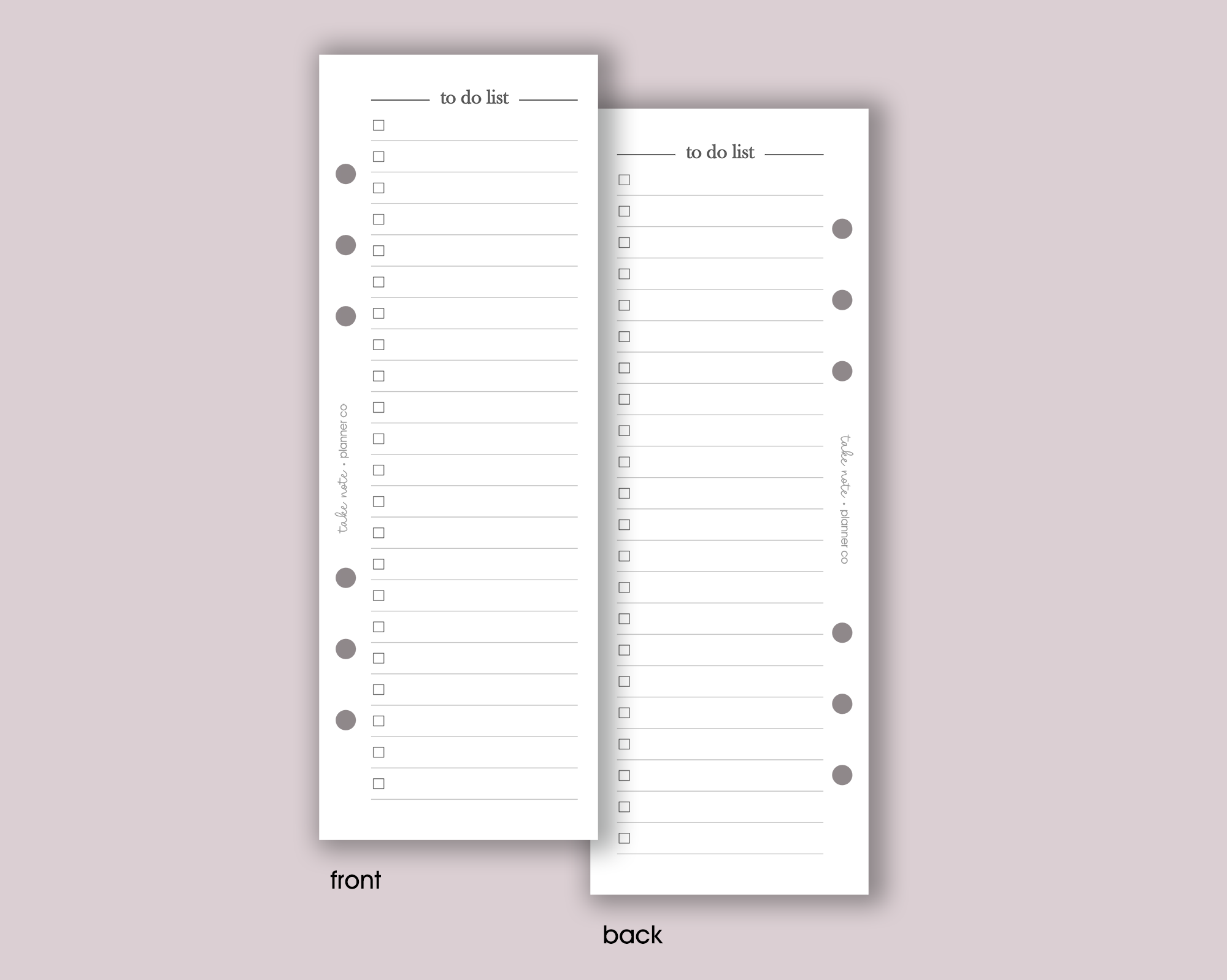 Slim To Do List Inserts <!---minimal-->