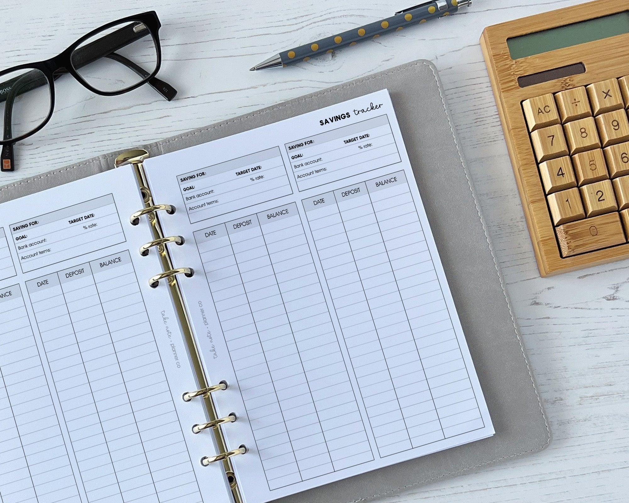 Savings Tracker Inserts <!---savings3-->