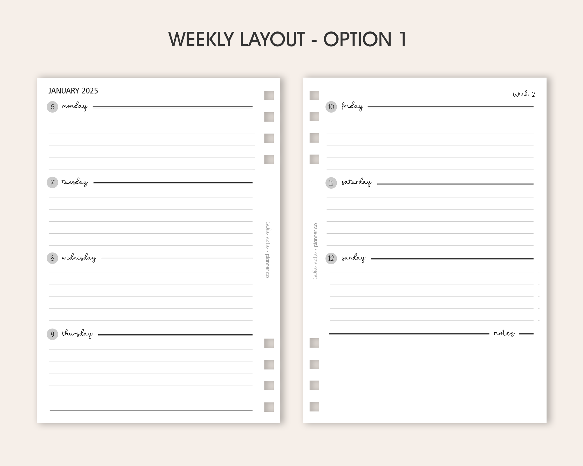 Weekly Planner | CORE <!---classic1-->