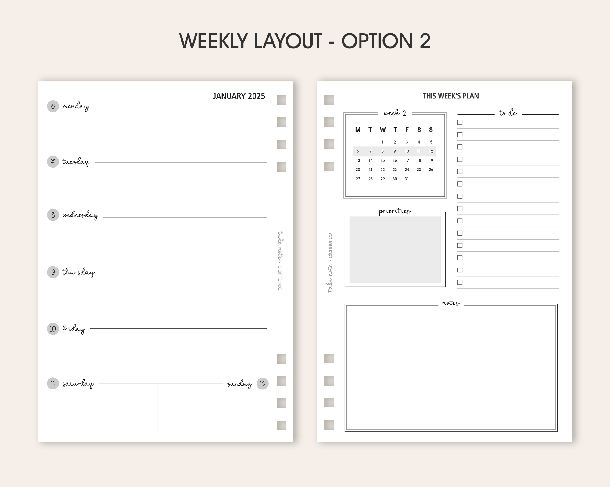 Weekly Planner | CORE <!---classic1-->