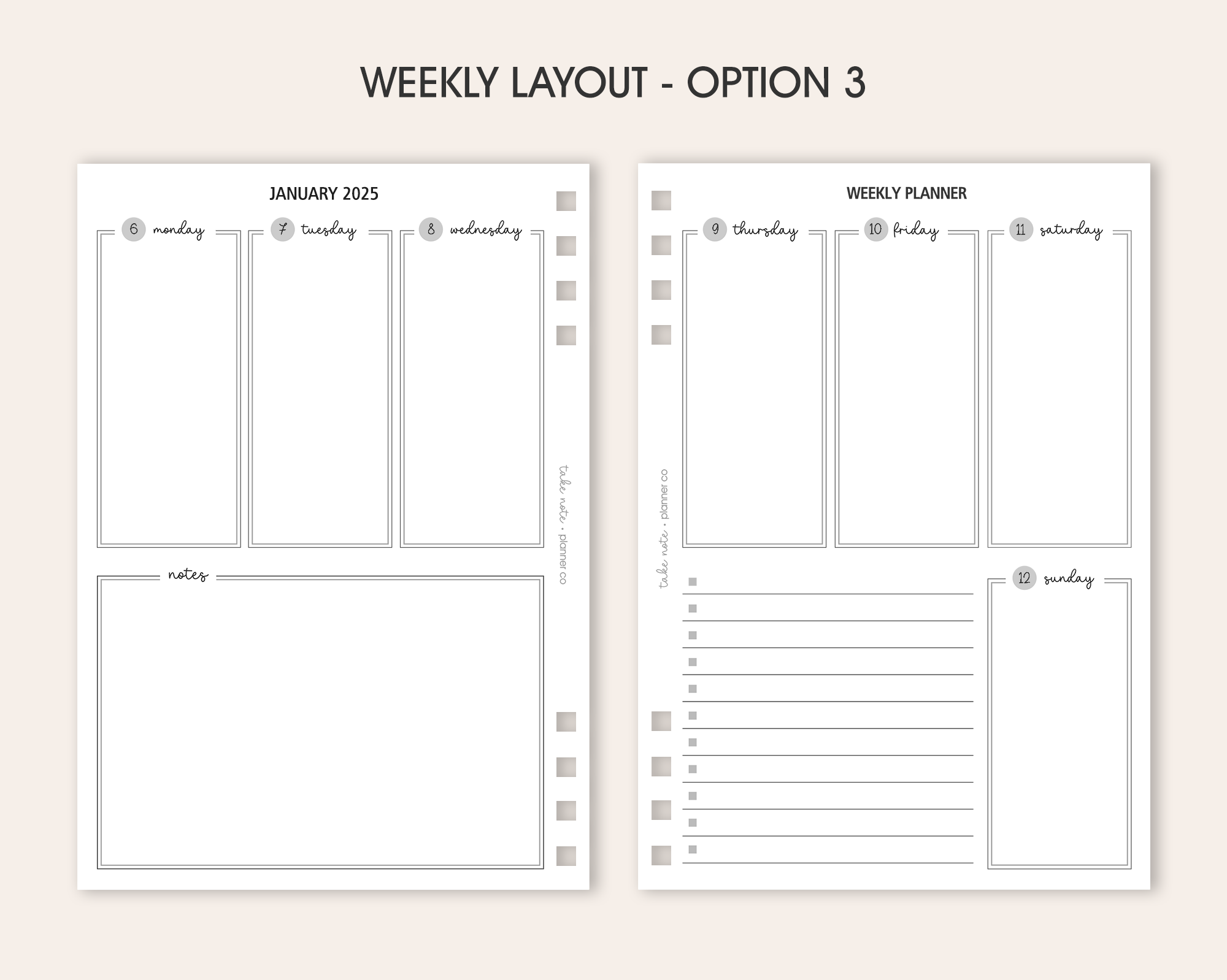 Weekly Planner | CORE <!---classic1-->