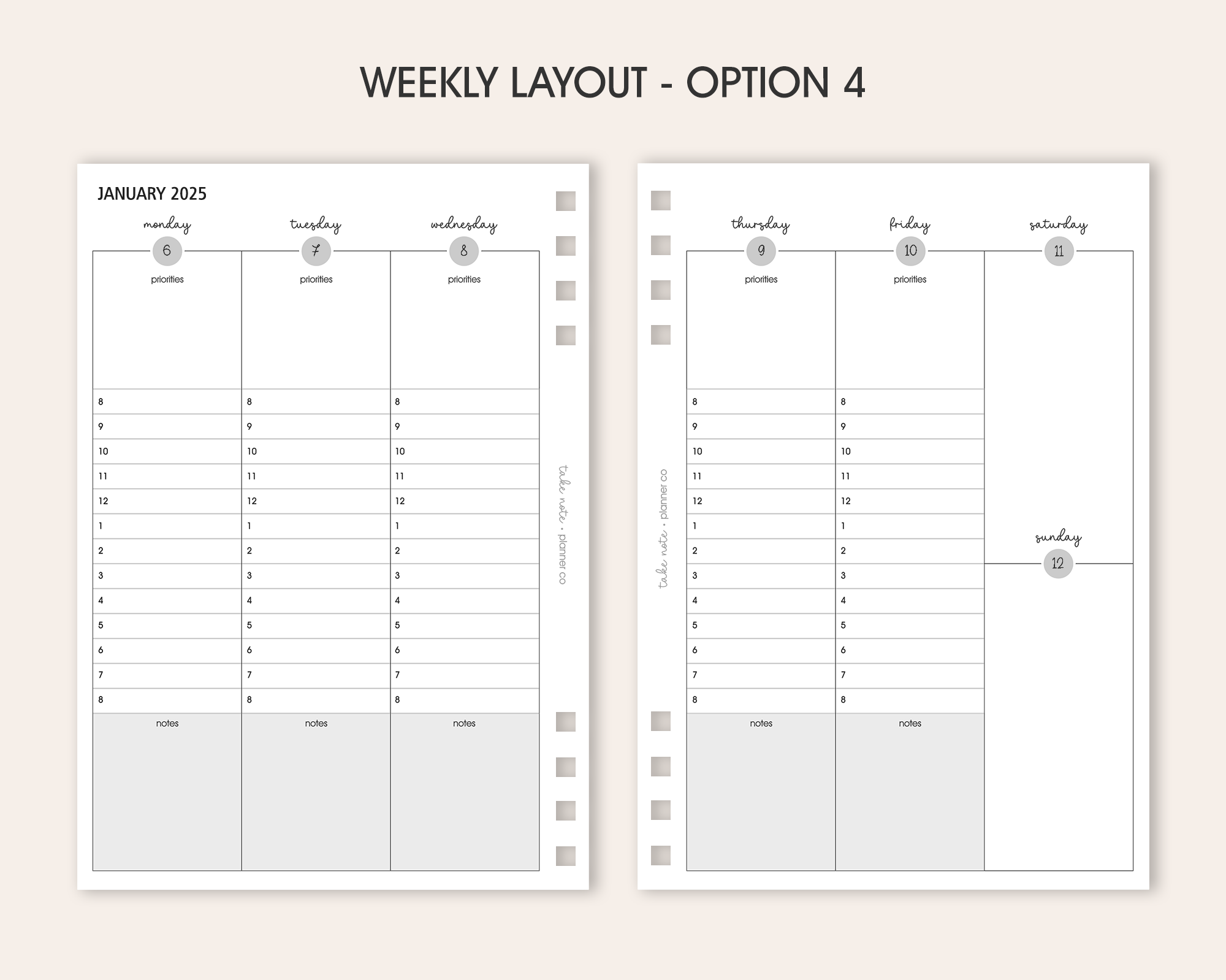 Weekly Planner | CORE <!---classic1-->