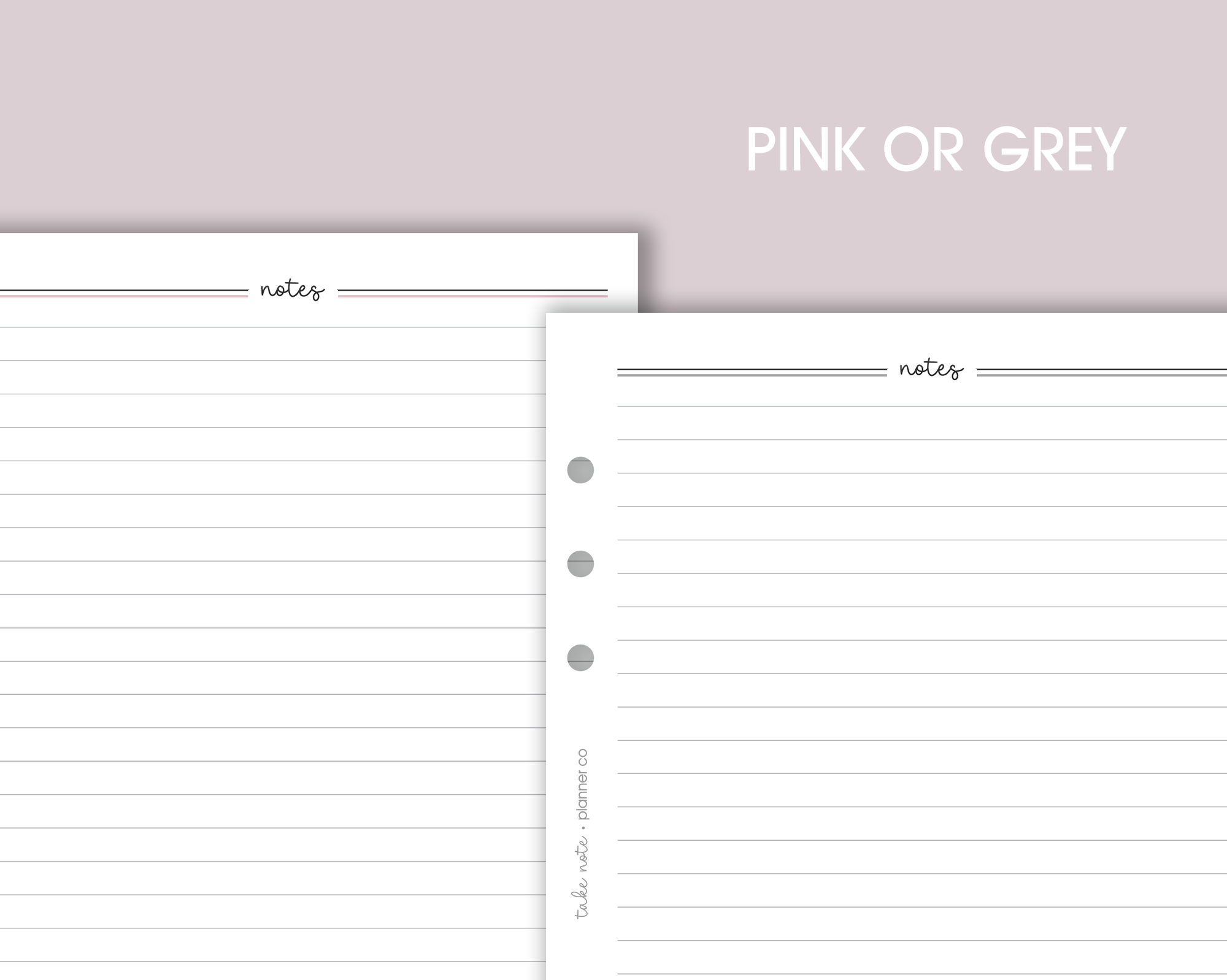 Note Page Inserts <!---classic:NOTES1-->