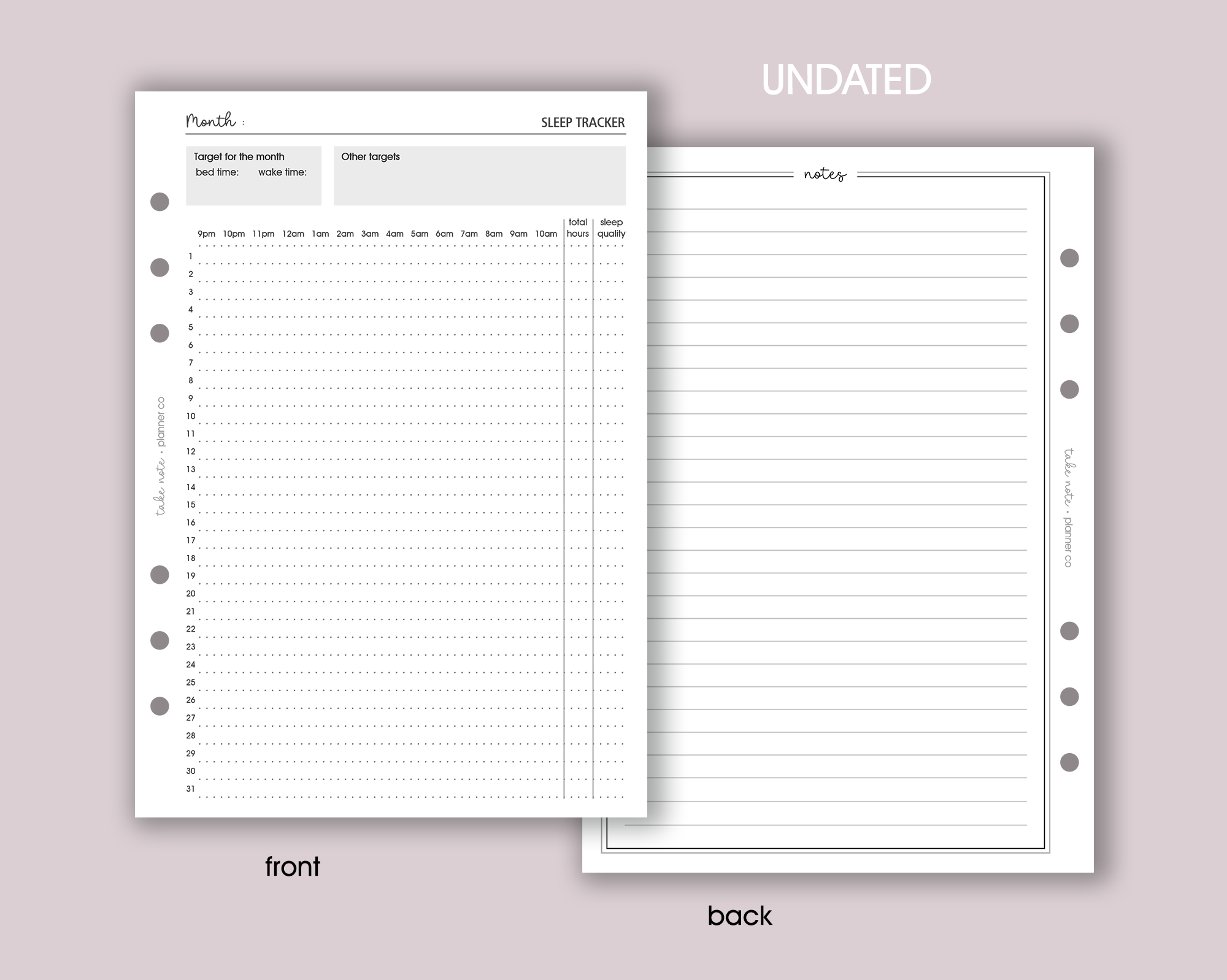 Sleep Tracker Inserts <!---classic-->