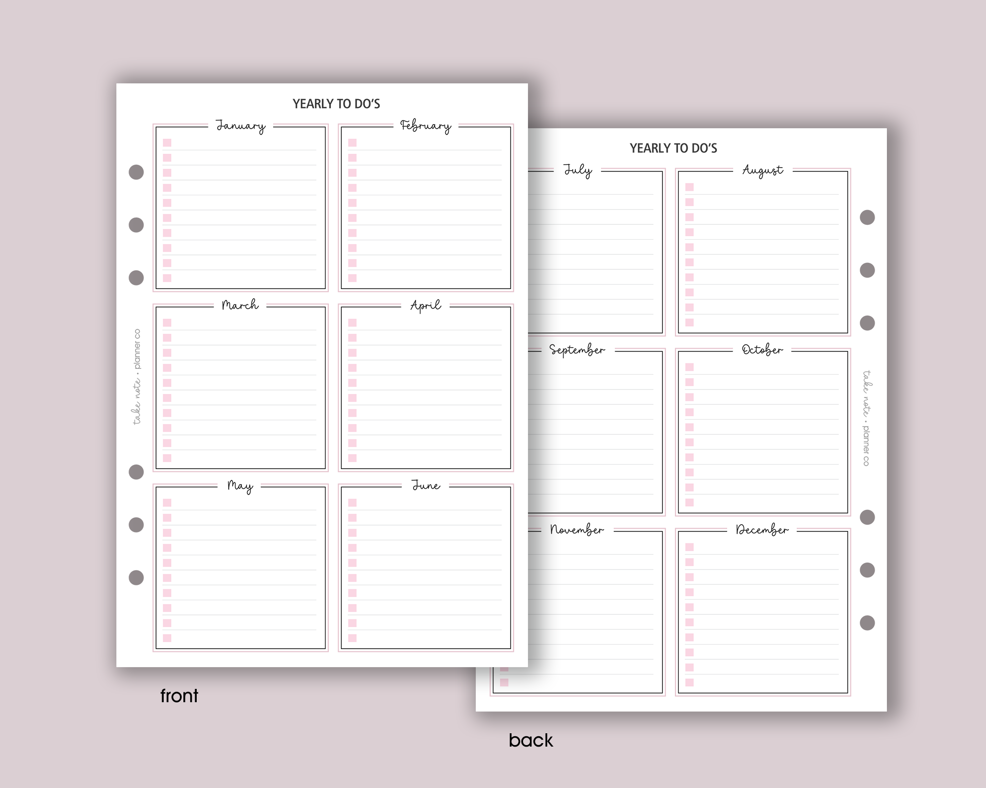 Yearly To Do List <!---classic:TODO3-->