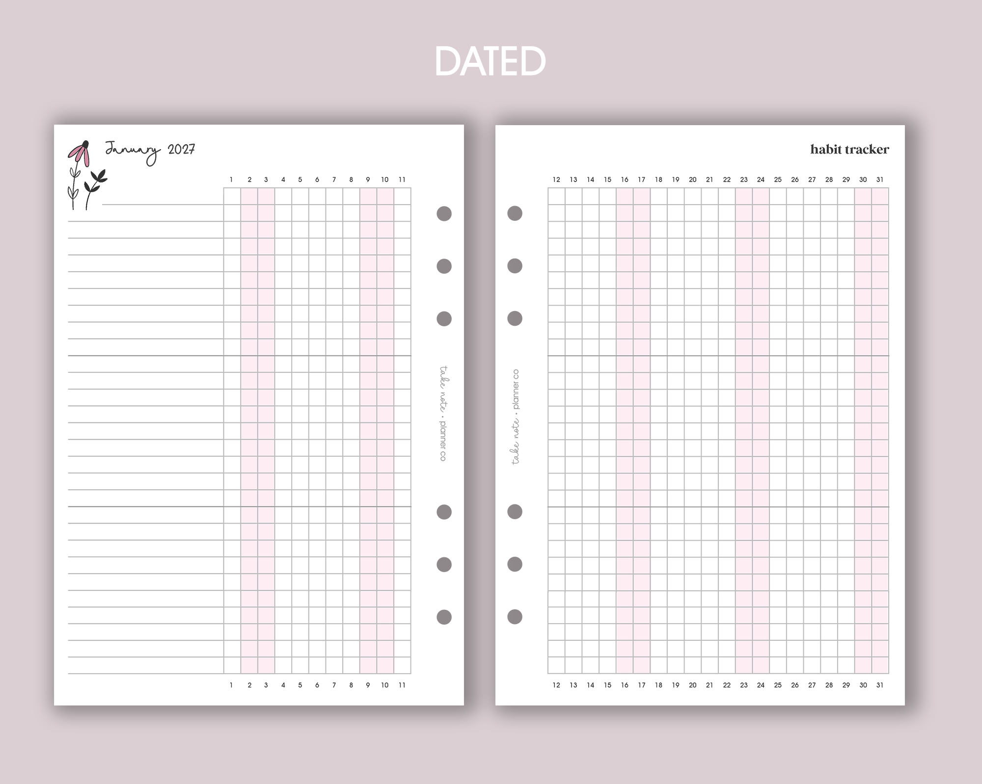 Habit Tracker Inserts <!---daisy-->