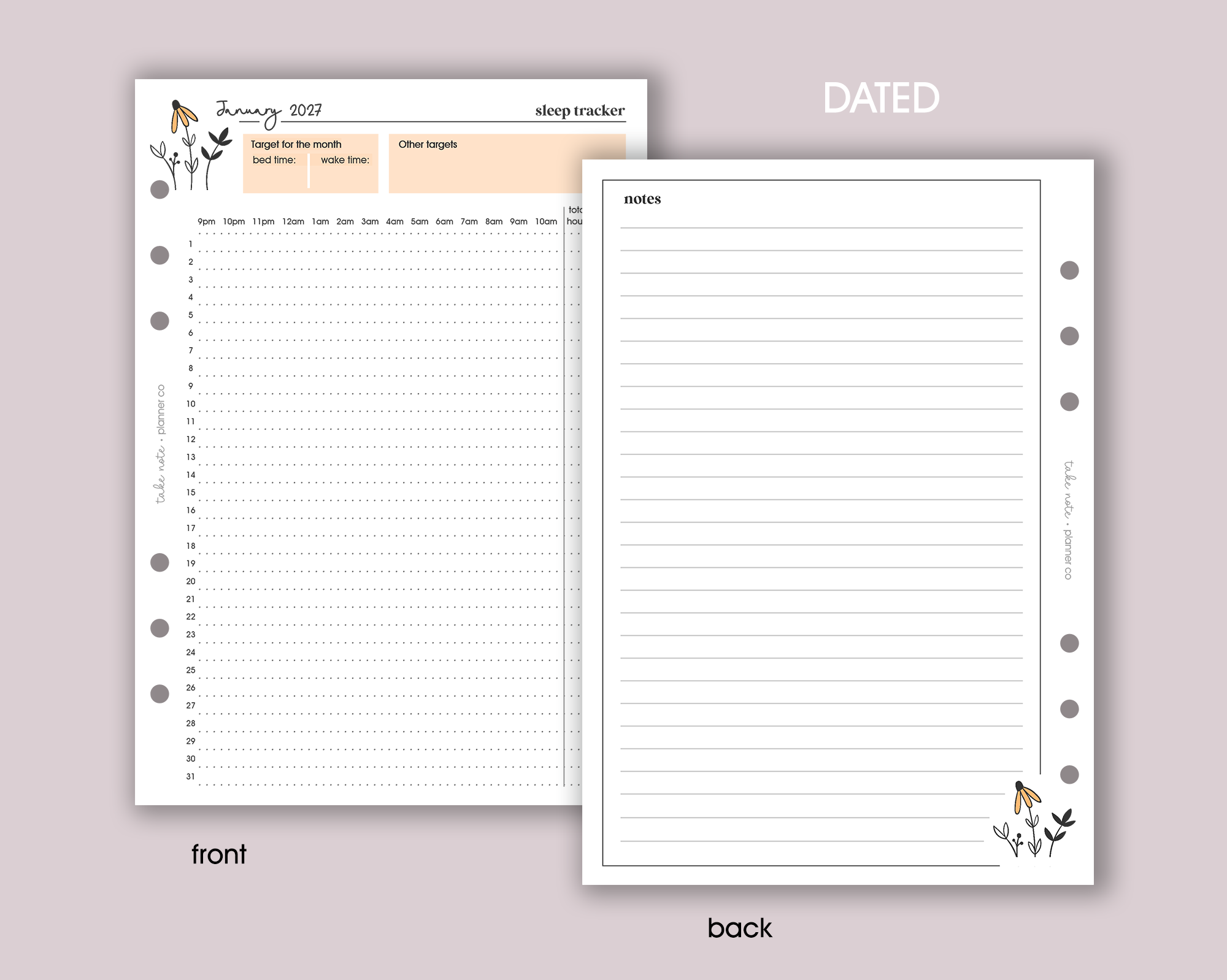 Sleep Tracker Inserts <!---daisy-->
