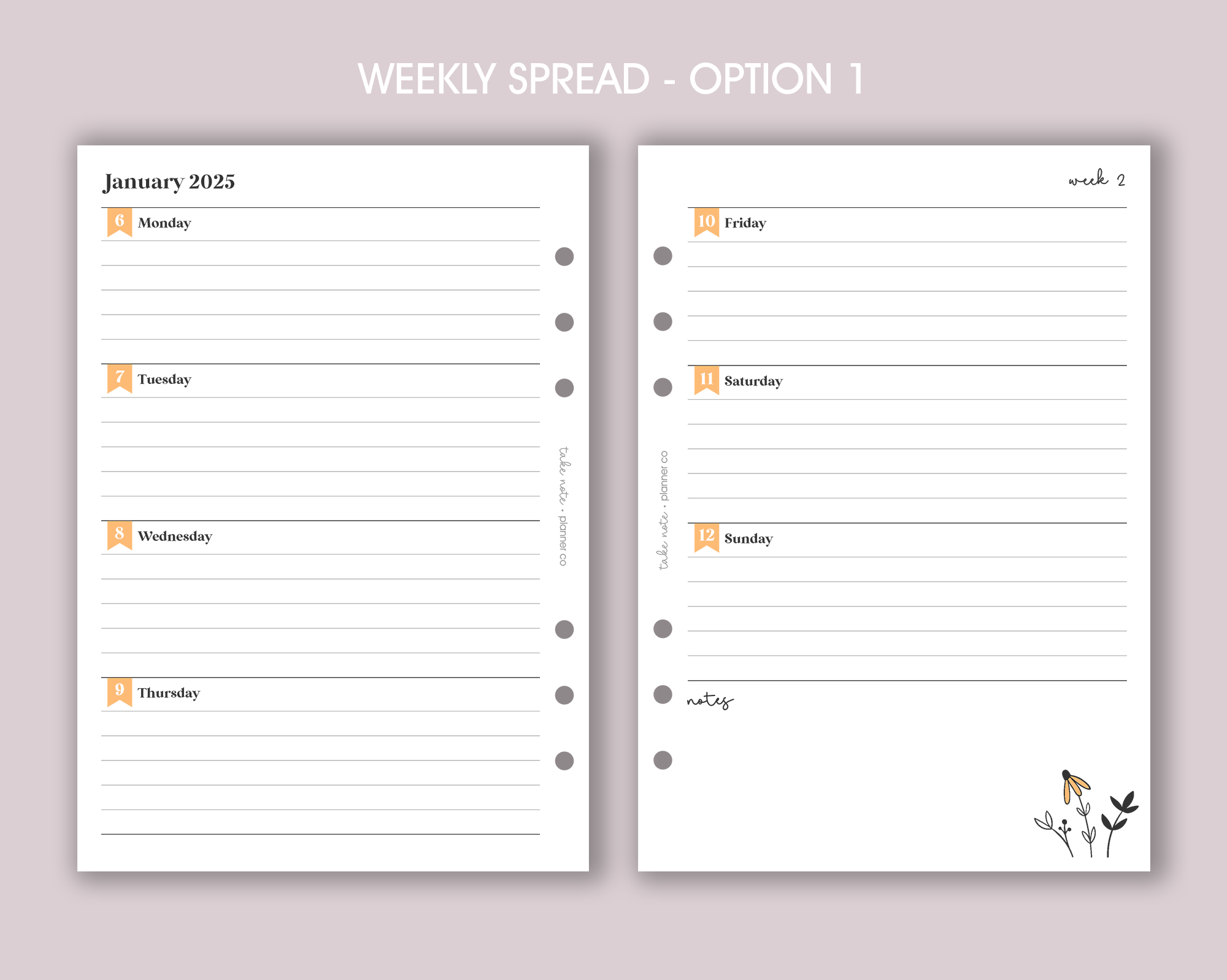 Dated Weekly Inserts <!---daisy:WEEK1-->