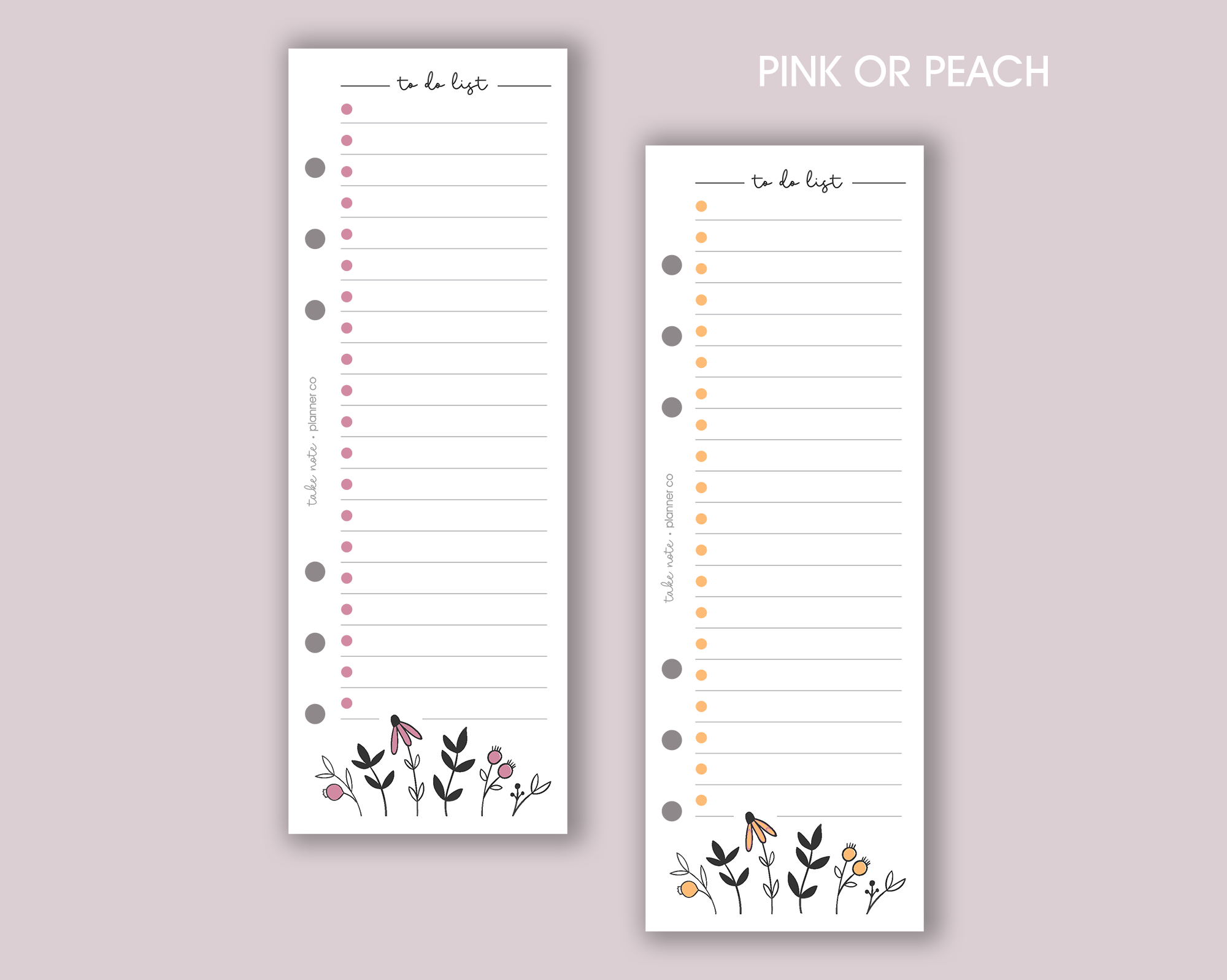 Slim To Do List Inserts <!---daisy-->