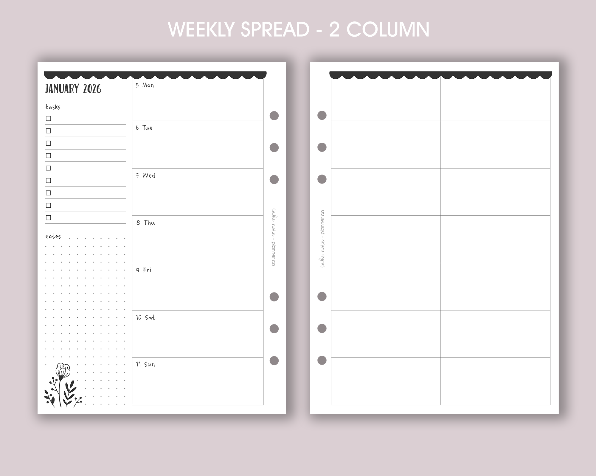 Dated Weekly Inserts <!---floral:WEEK6-->