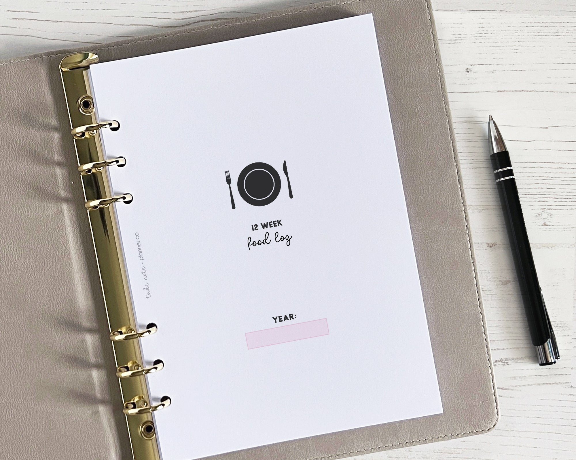 Food Log Inserts (12 week)