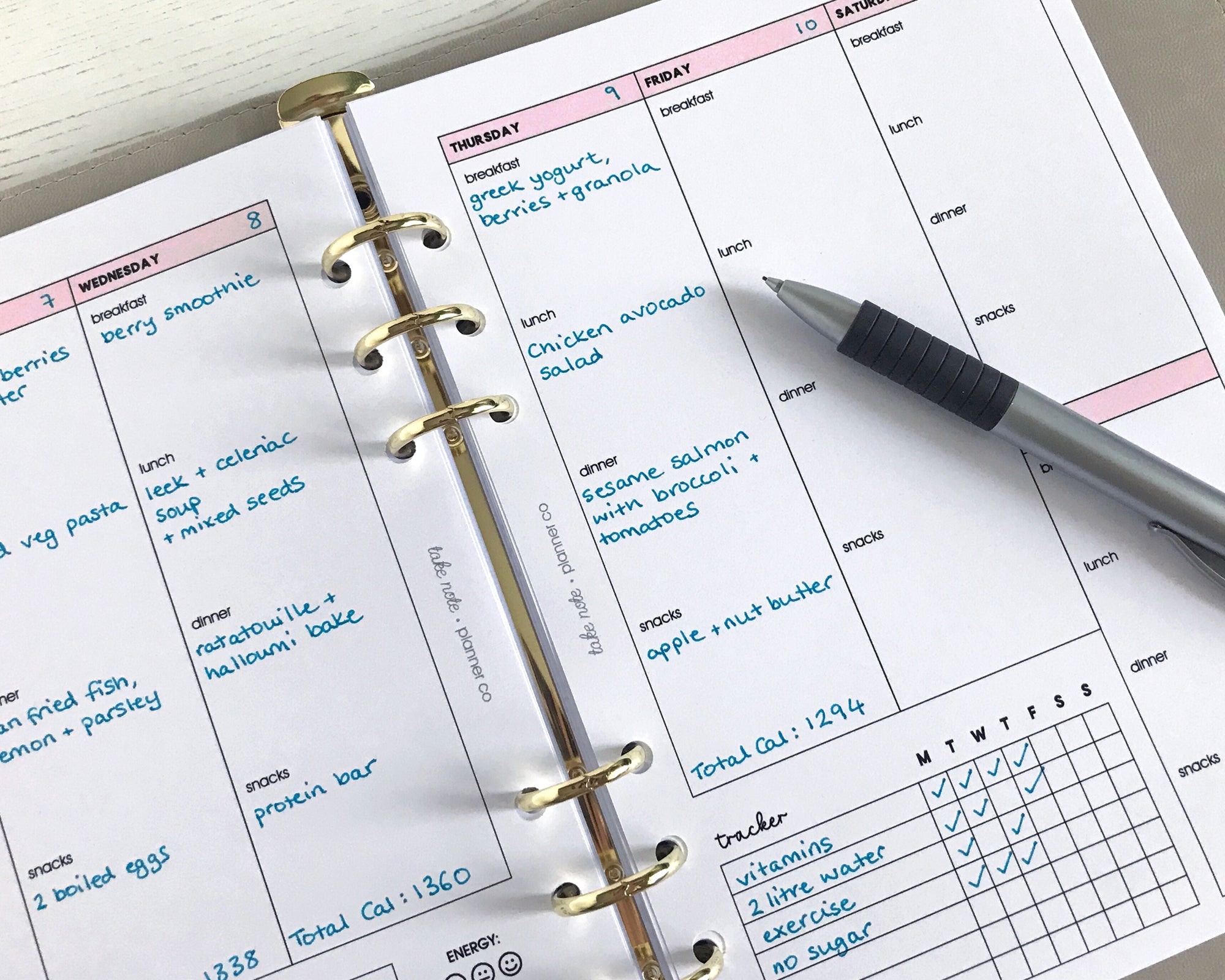 Food Log Inserts (12 month)