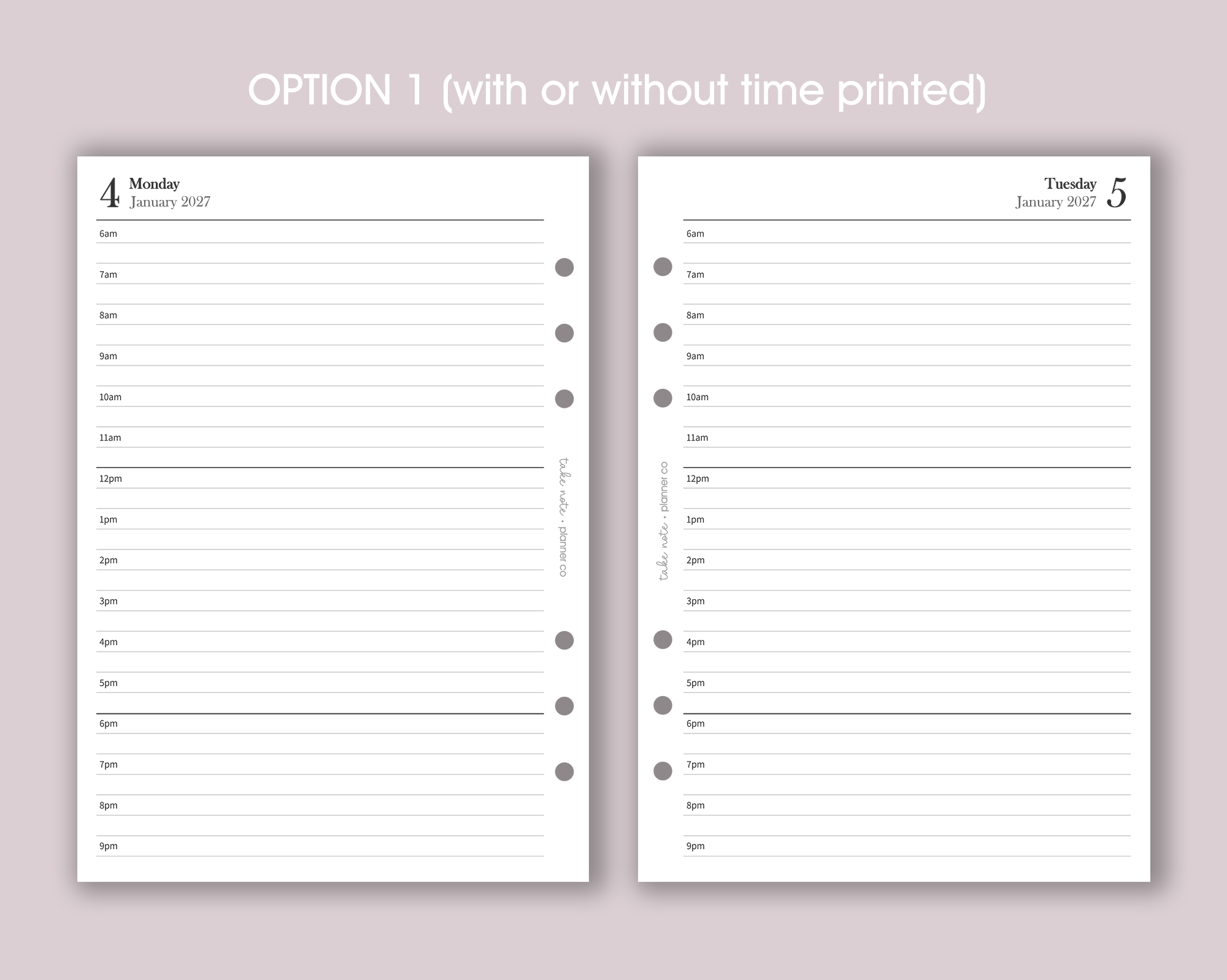 Dated Daily Inserts <!---minimal:DAY-->