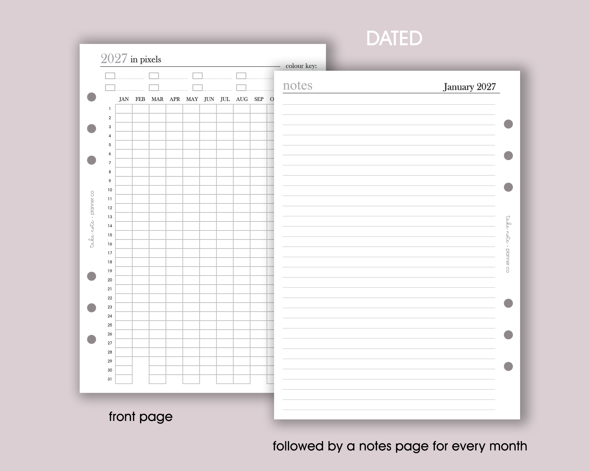 Year In Pixels Tracker Insert <!---minimal-->