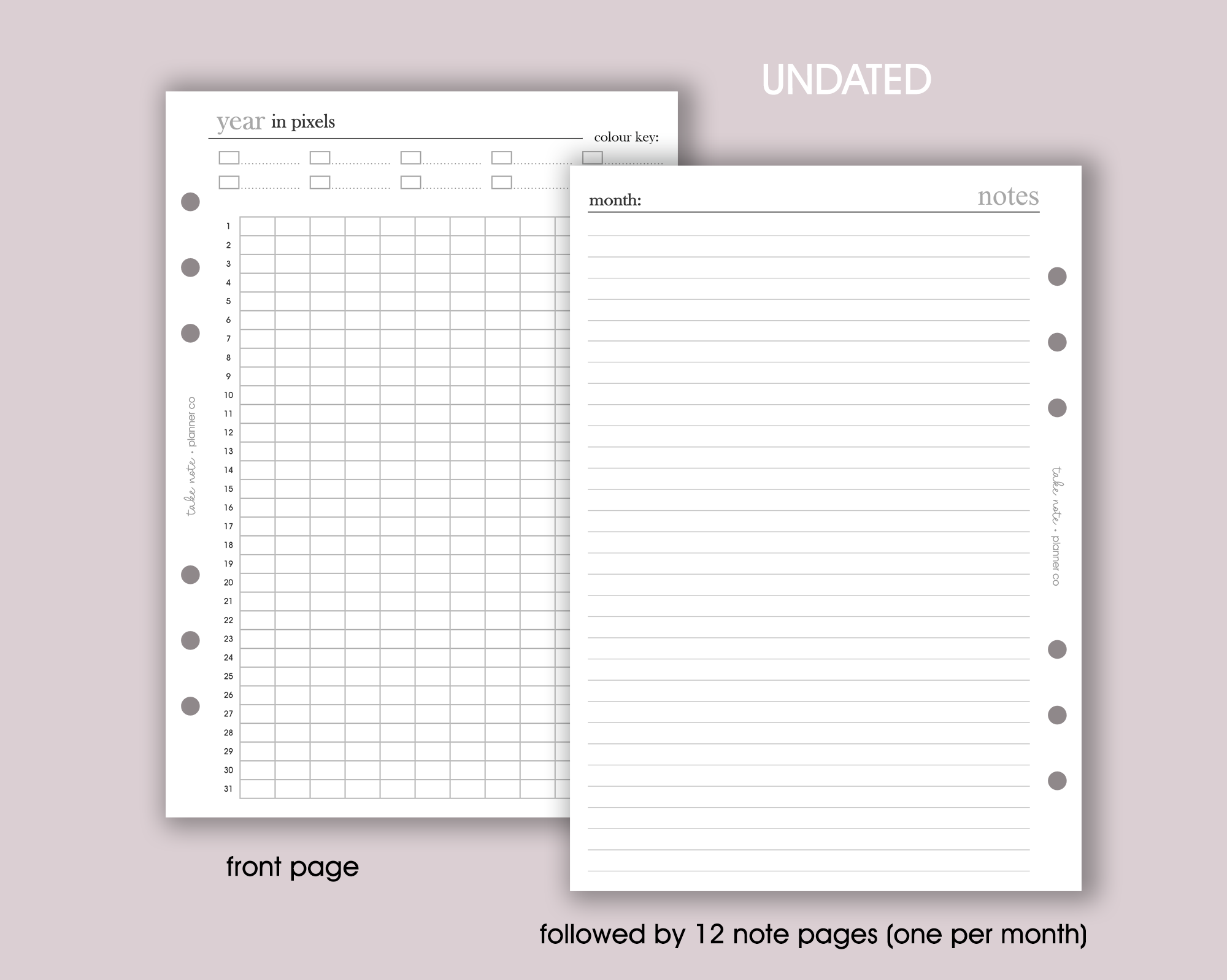 Year In Pixels Tracker Insert <!---minimal-->