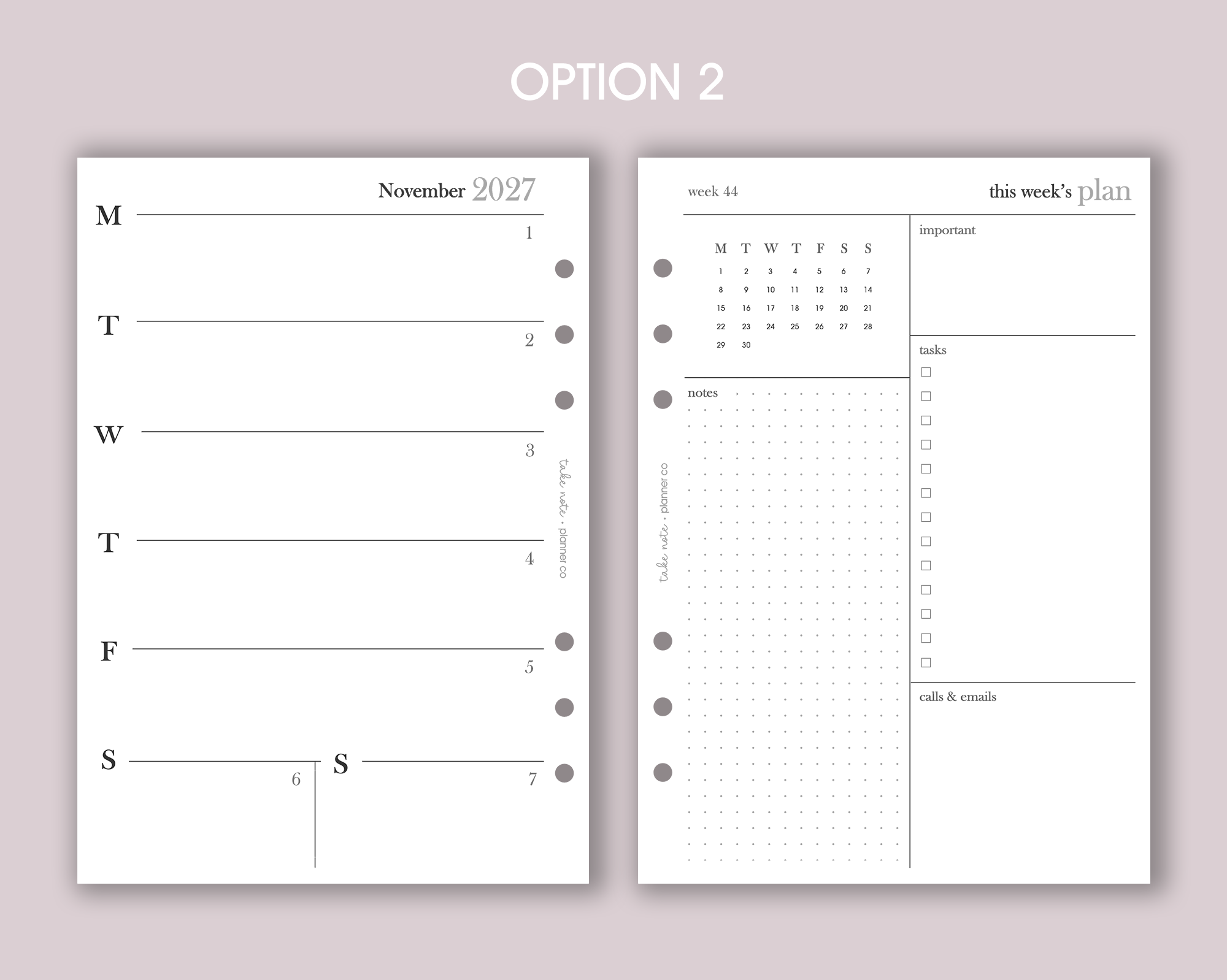 Dated Weekly Inserts <!---minimal:WEEK2-->