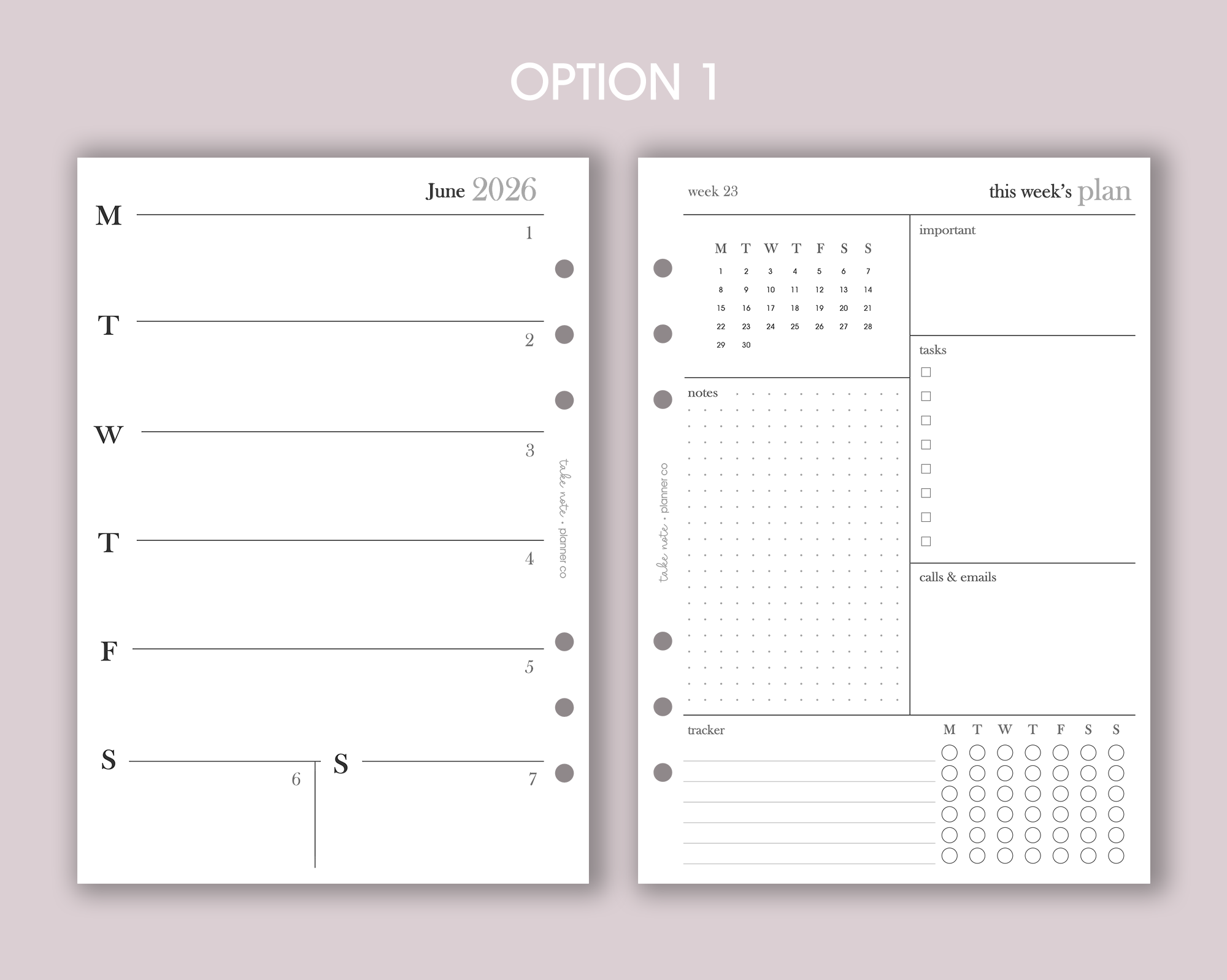 Dated Weekly Inserts <!---minimal:WEEK2-->