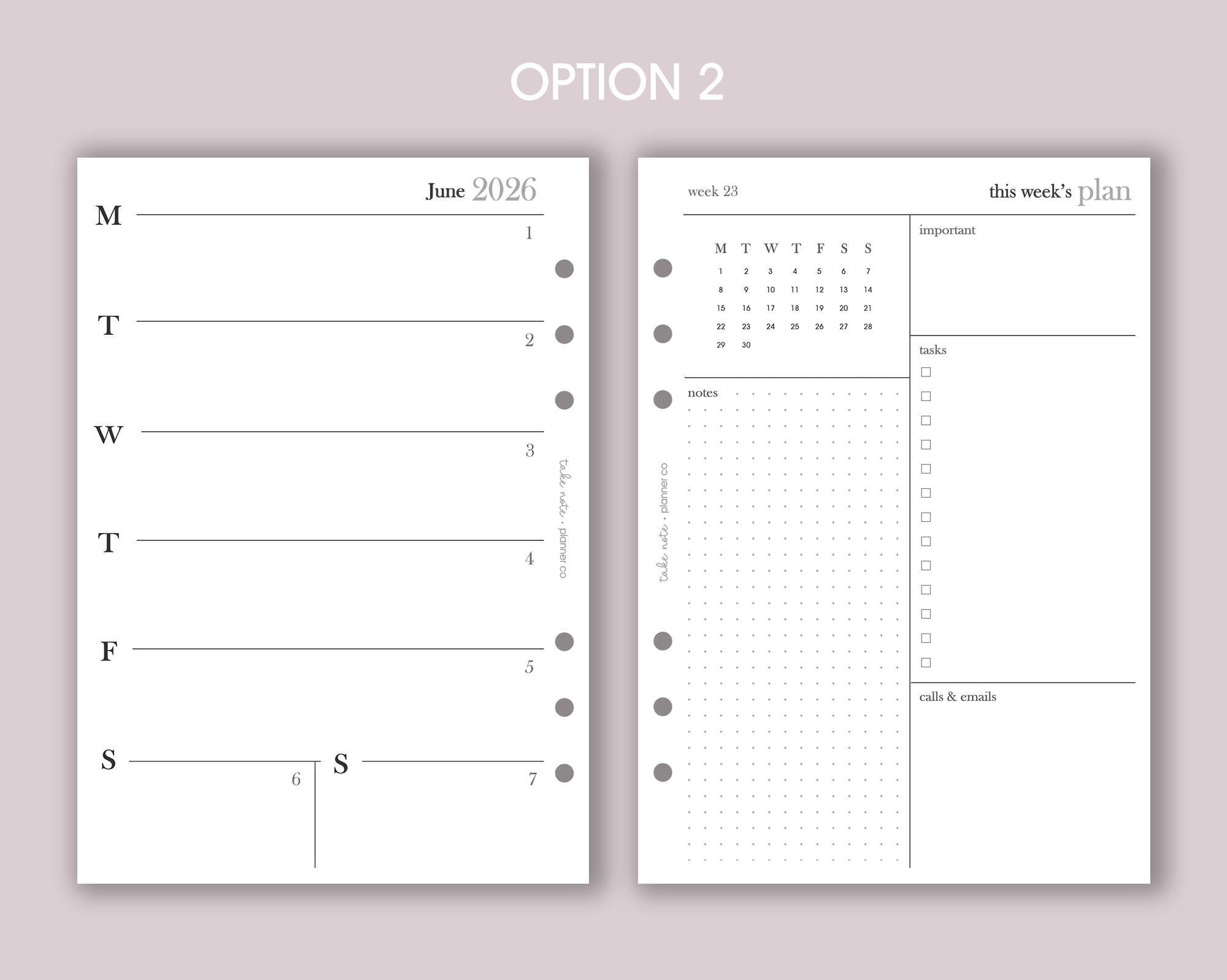 Dated Weekly Inserts <!---minimal:WEEK2-->