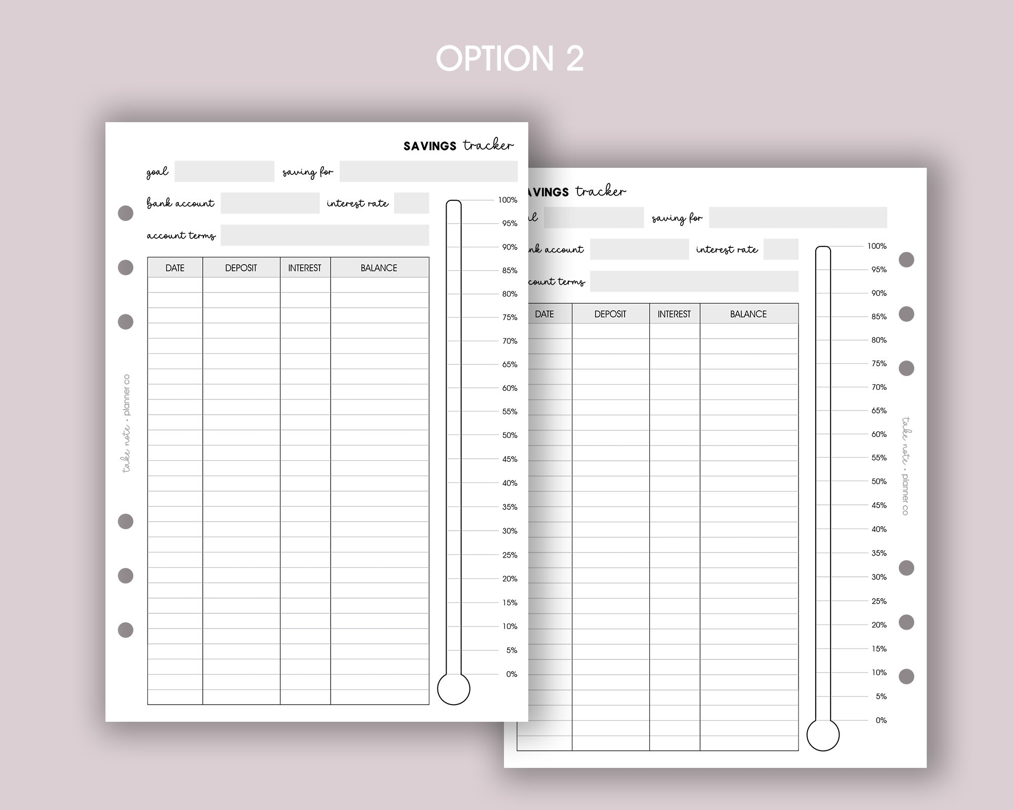 Savings Tracker Inserts <!---savings4-->